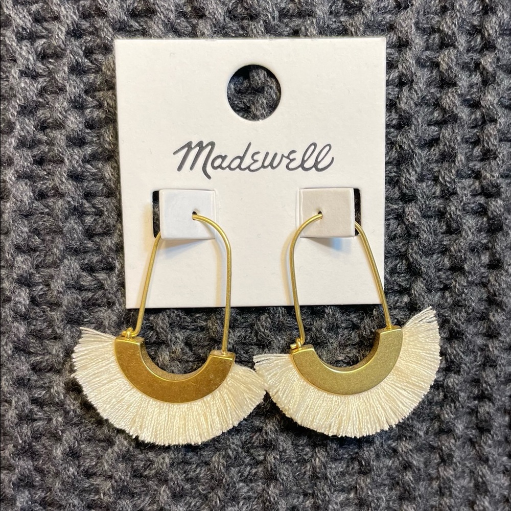Madewell Arc Wire Fringe Earrings